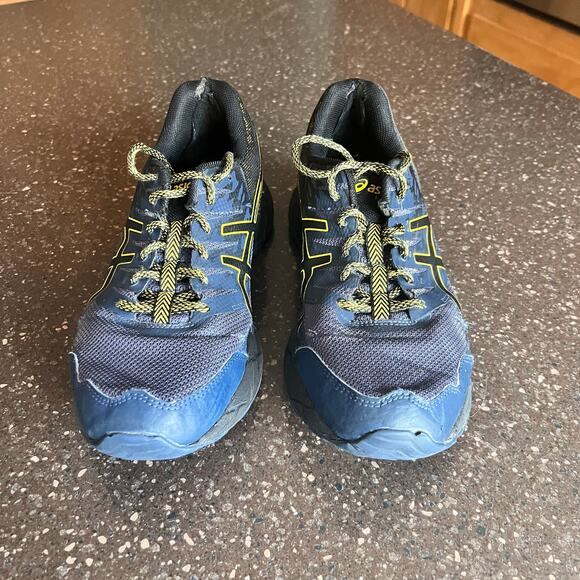 Asics Gel Sonoma 3 Men's Running Shoe (Trail) Size 9 Blue/Black/Yellow - Picture 7 of 9